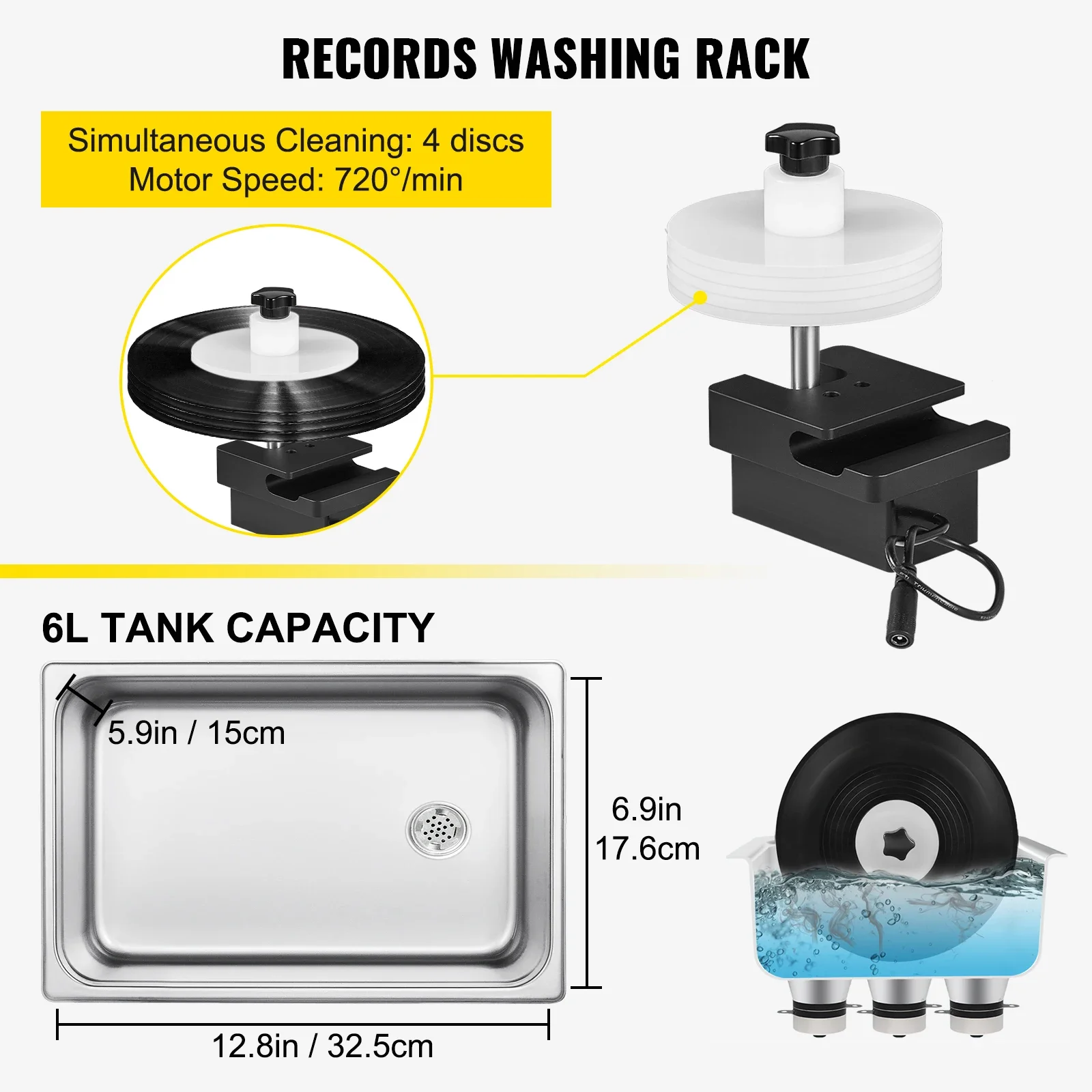Máy làm sạch đĩa than siêu âm  - đánh giá và giá Vinyl Record Cleaner