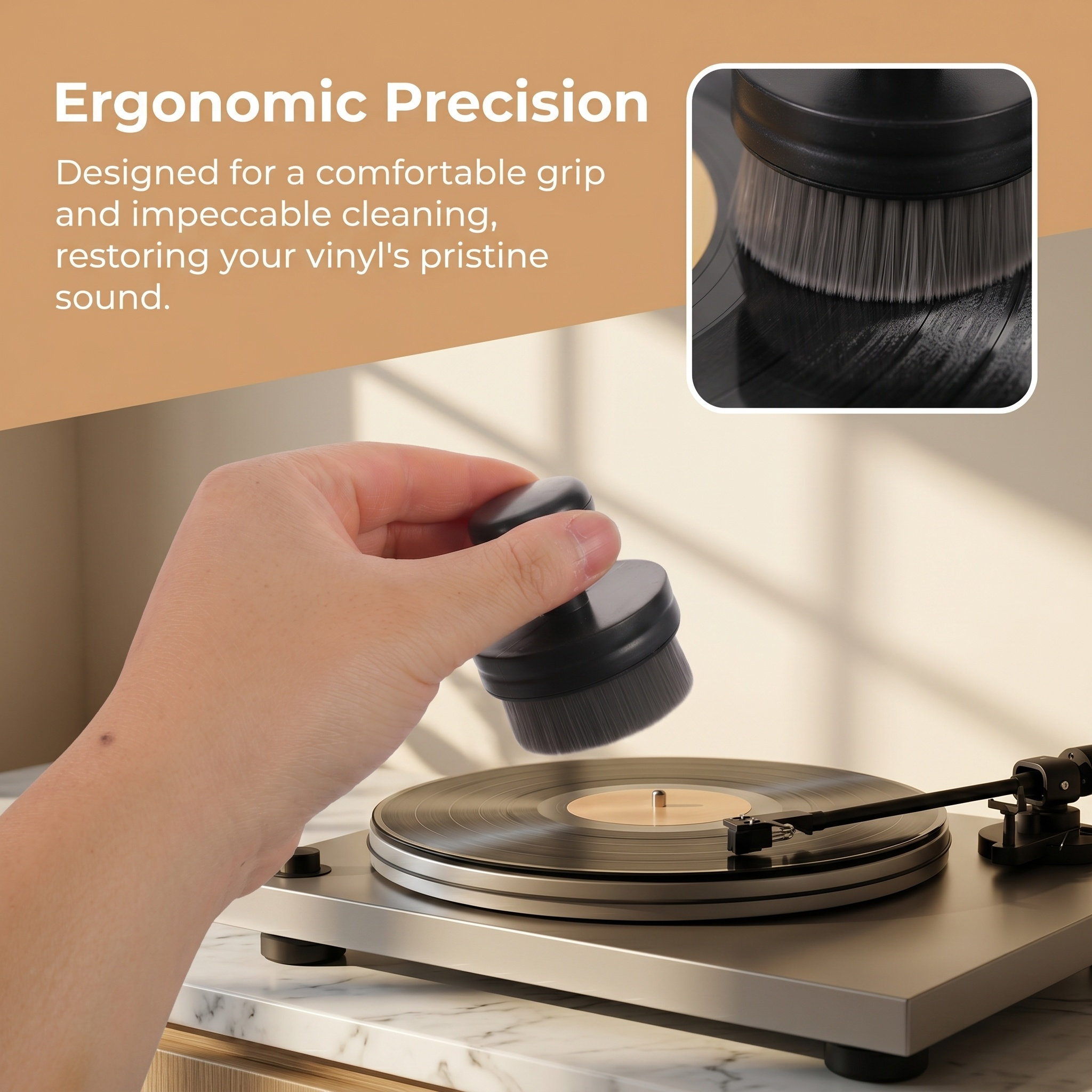 Audio Record Cleaning Brush Al - đánh giá và giá Vinyl Record Cleaner