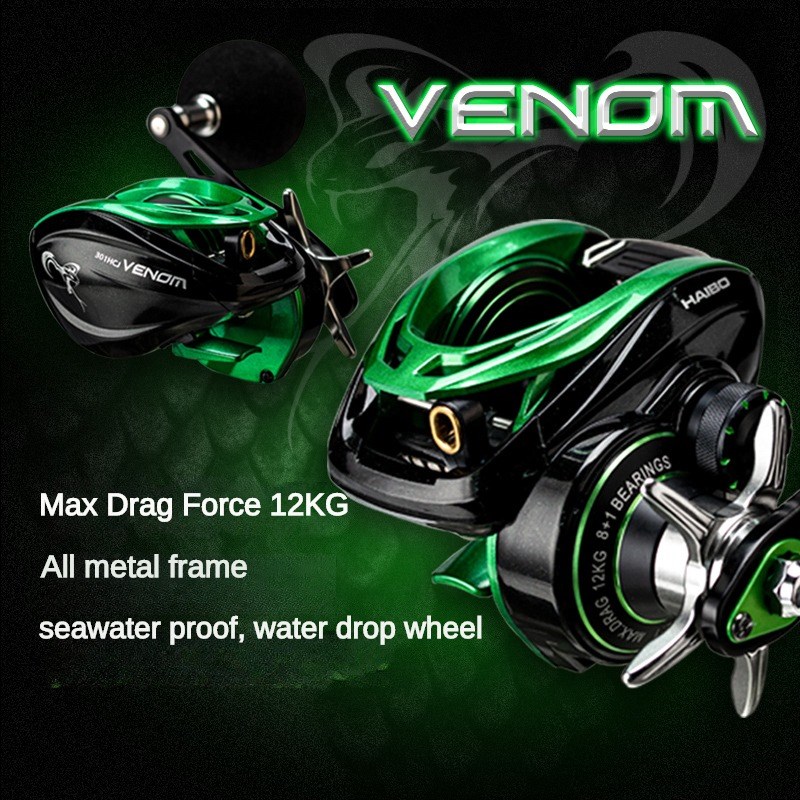 Máy câu cá HAIBO VENOM chống n - đánh giá và giá Developing Tank Reel