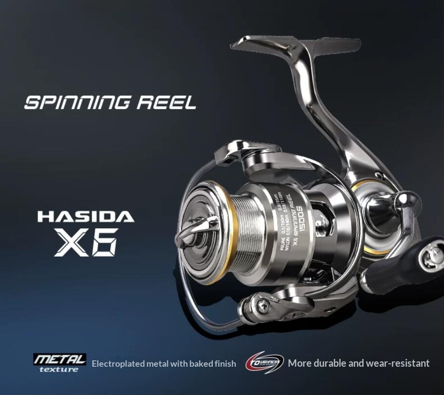 Hasida X6 Spinning Reel Metal  - đánh giá và giá Developing Tank Reel