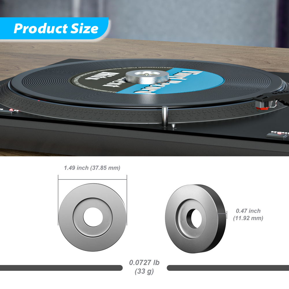 45 RPM Turntable Adapter Alumi - đánh giá và giá Vinyl Record Cleaner